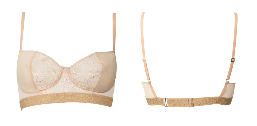 "FAKE UNDERWIRE" BRA LE CRUSH - BEIGE CHAMPAGNE - Shipping early March