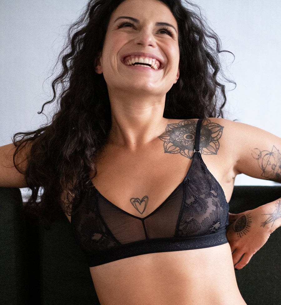 BRALETTE LE CRUSH - BLACK SHADOW - Shipping early March